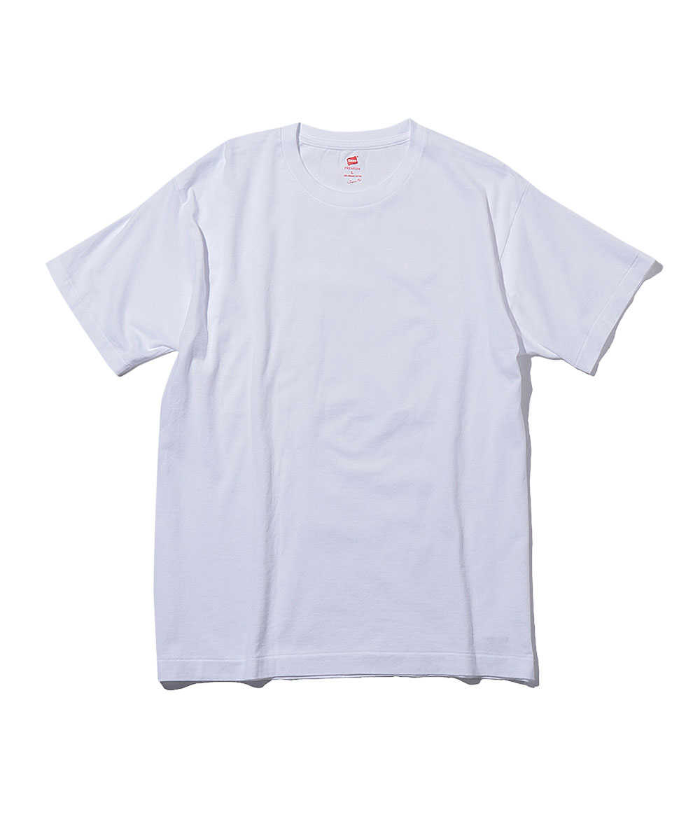 “ヘインズ プレミアム ジャパンフィット”クルーネックTシャツ